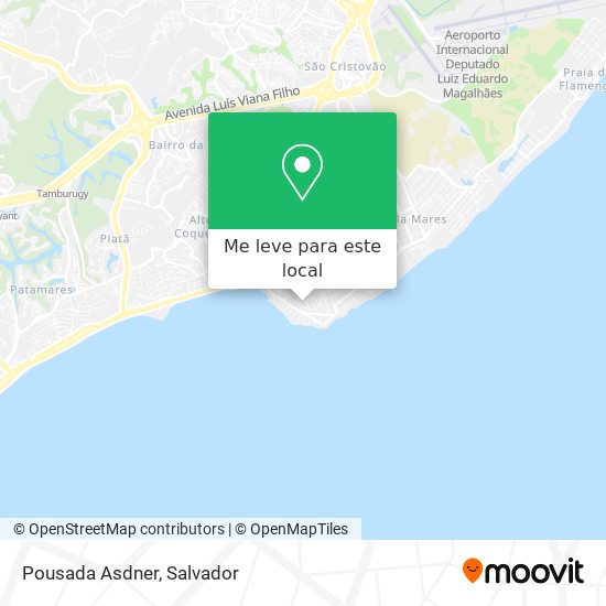 Pousada Asdner mapa