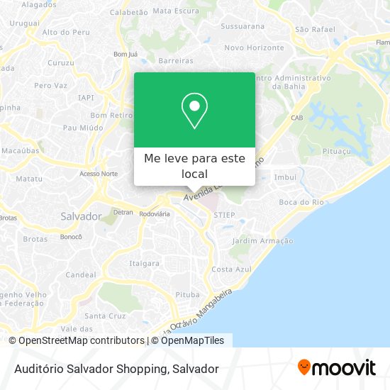 Auditório Salvador Shopping mapa