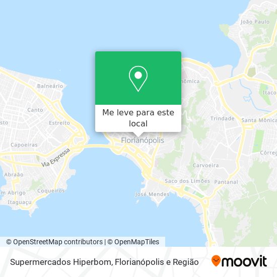Supermercados Hiperbom mapa