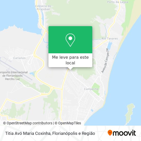 Titia Avó Maria Coxinha mapa