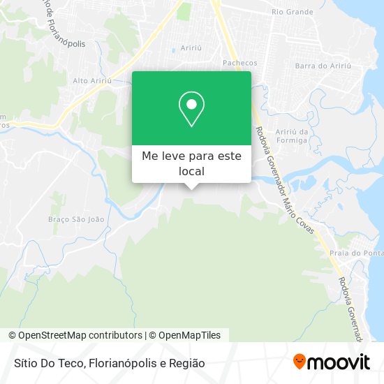 Sítio Do Teco mapa