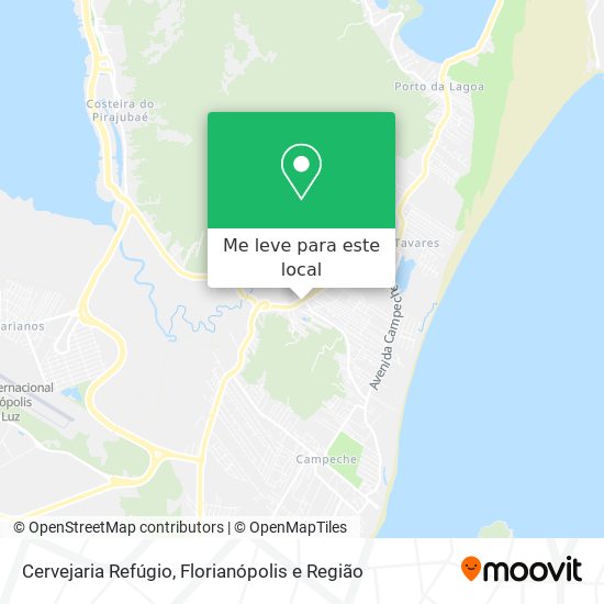 Cervejaria Refúgio mapa