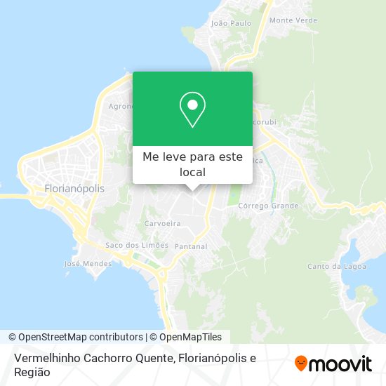 Vermelhinho Cachorro Quente mapa