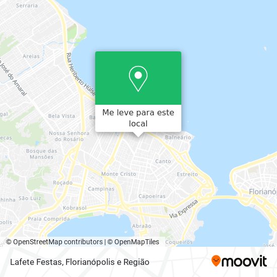 Lafete Festas mapa