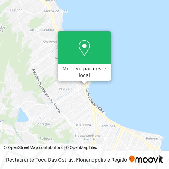 Restaurante Toca Das Ostras mapa