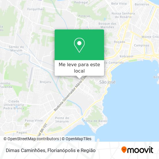 Dimas Caminhões mapa