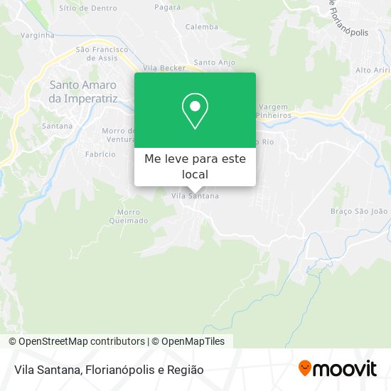 Vila Santana mapa