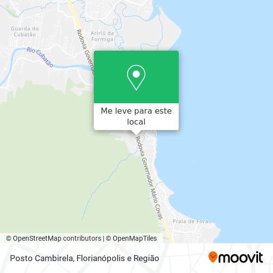 Posto Cambirela mapa