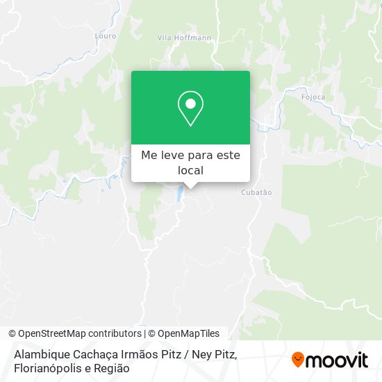 Alambique Cachaça Irmãos Pitz / Ney Pitz mapa