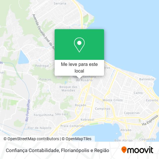 Confiança Contabilidade mapa