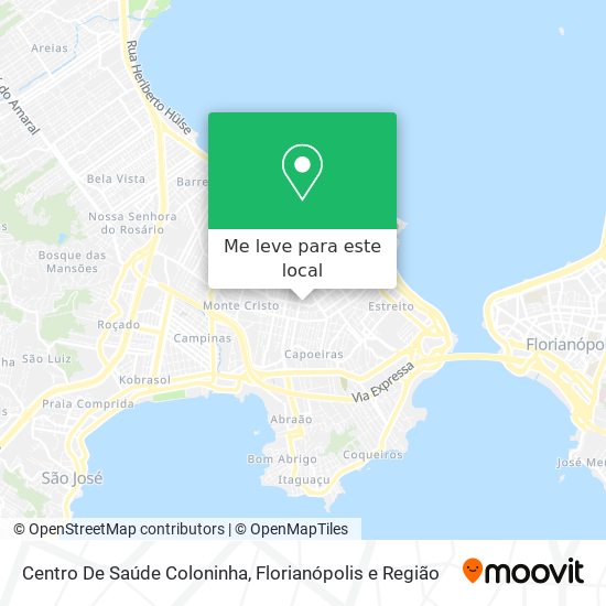Centro De Saúde Coloninha mapa