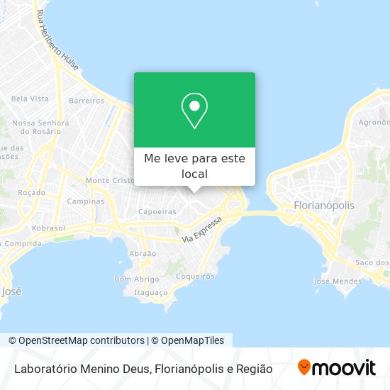 Laboratório Menino Deus mapa