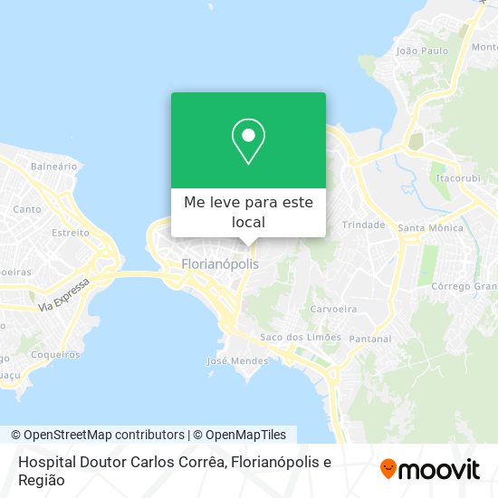 Hospital Doutor Carlos Corrêa mapa