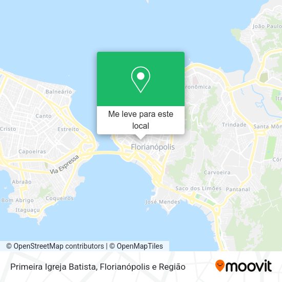 Primeira Igreja Batista mapa