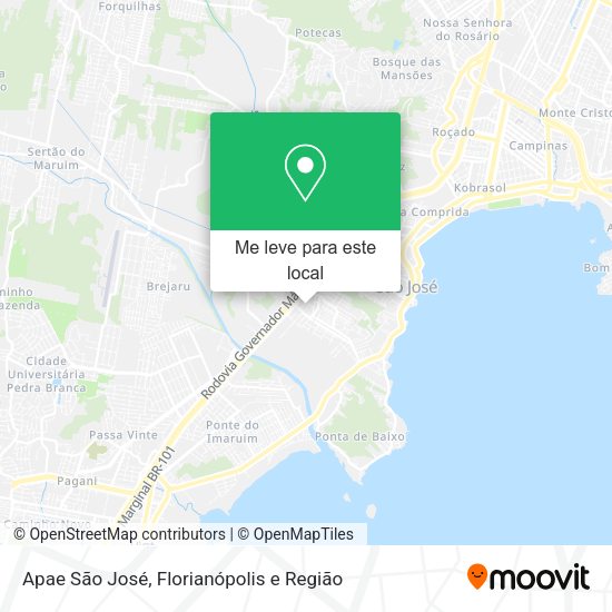 Apae São José mapa