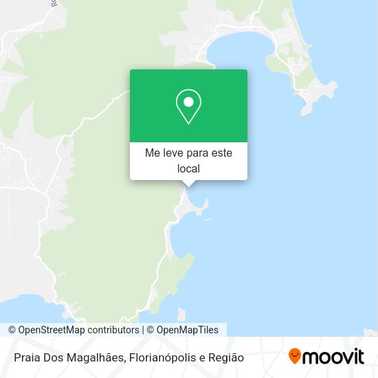 Praia Dos Magalhães mapa
