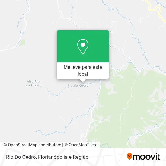 Rio Do Cedro mapa