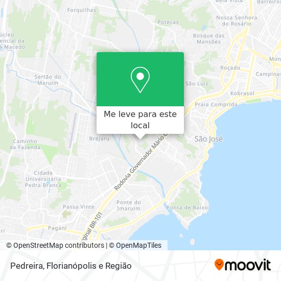 Pedreira mapa