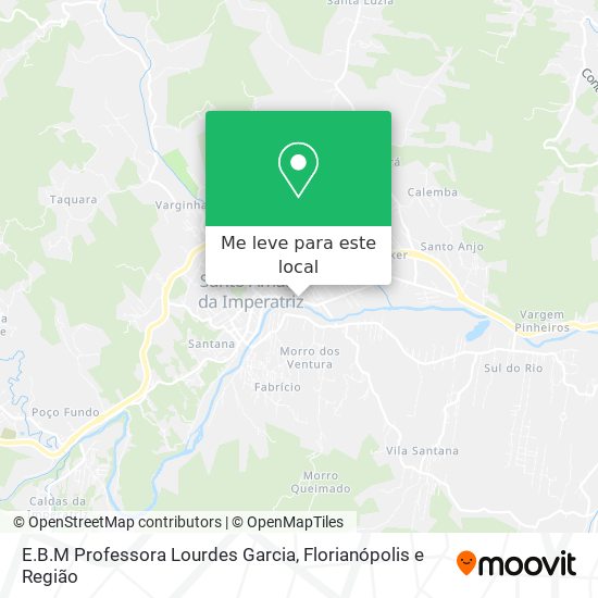 E.B.M Professora Lourdes Garcia mapa