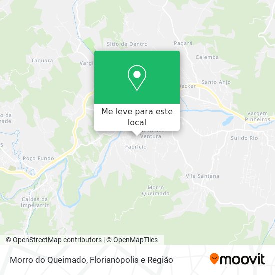 Morro do Queimado mapa