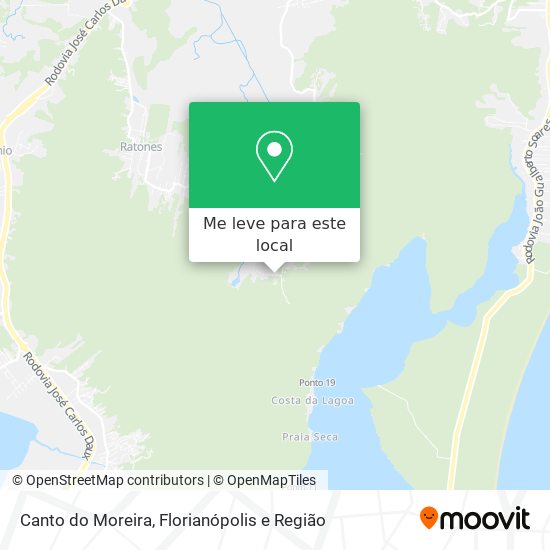 Canto do Moreira mapa