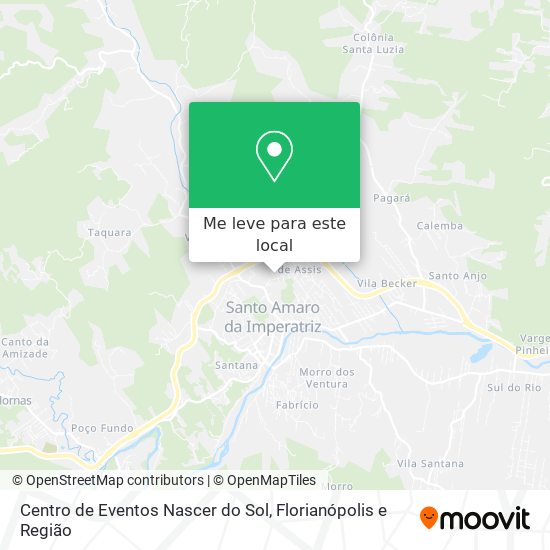 Centro de Eventos Nascer do Sol mapa
