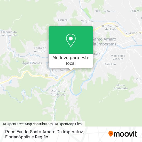 Poço Fundo-Santo Amaro Da Imperatriz mapa