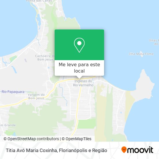 Titia Avó Maria Coxinha mapa