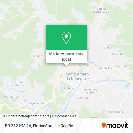 BR 282 KM 26 mapa