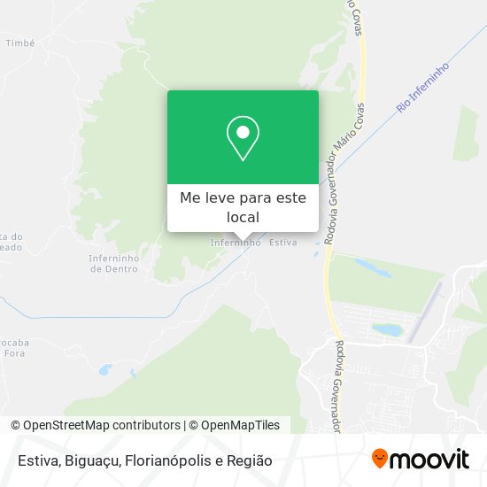 Estiva, Biguaçu mapa