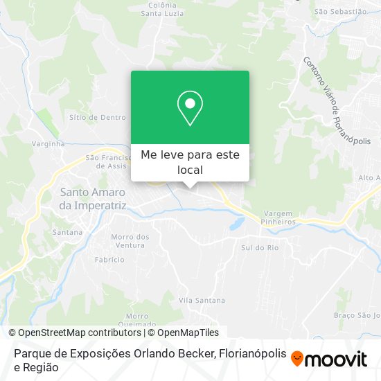 Parque de Exposições Orlando Becker mapa
