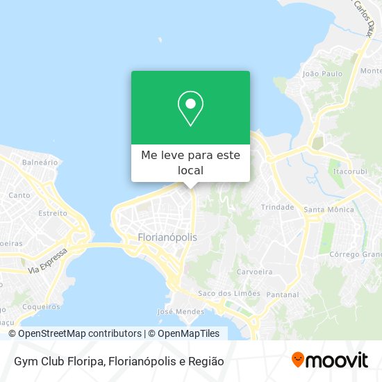 Gym Club Floripa mapa