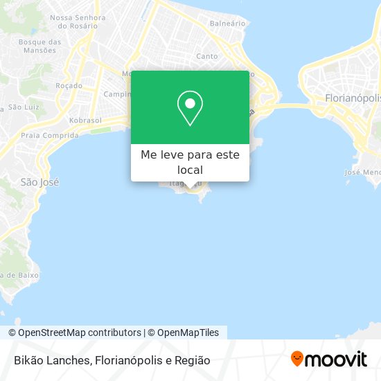Bikão Lanches mapa