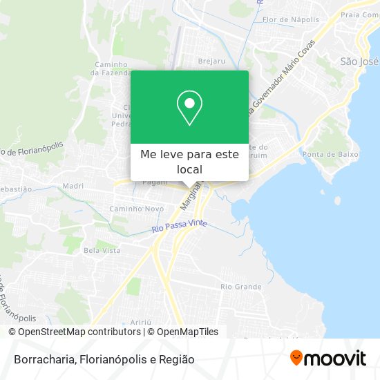 Borracharia mapa