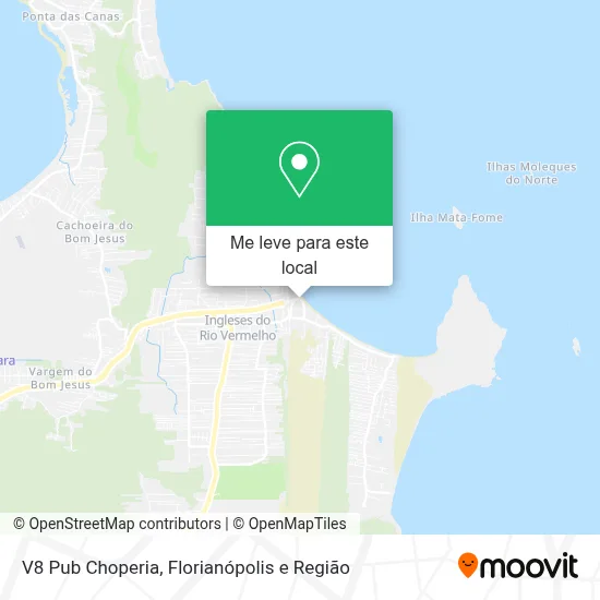V8 Pub Choperia mapa