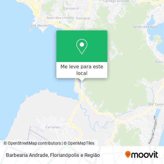 Barbearia Andrade mapa