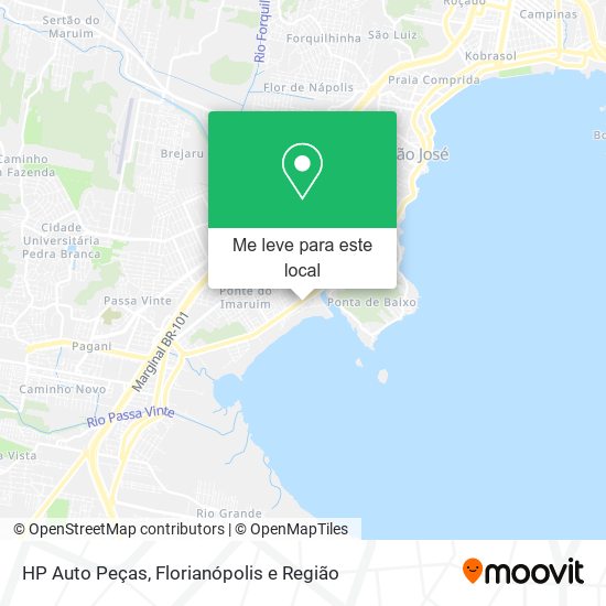 HP Auto Peças mapa