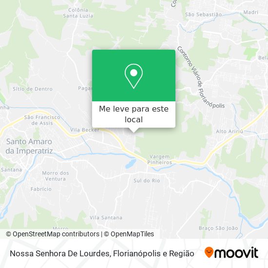 Nossa Senhora De Lourdes mapa