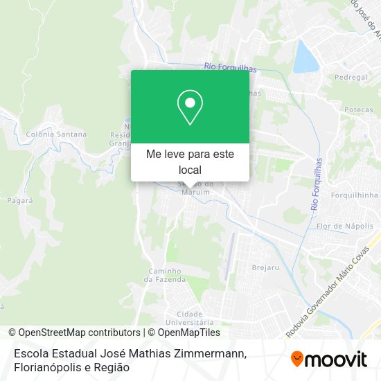 Escola Estadual José Mathias Zimmermann mapa