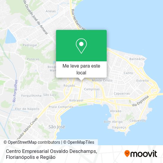 Centro Empresarial Osvaldo Deschamps mapa