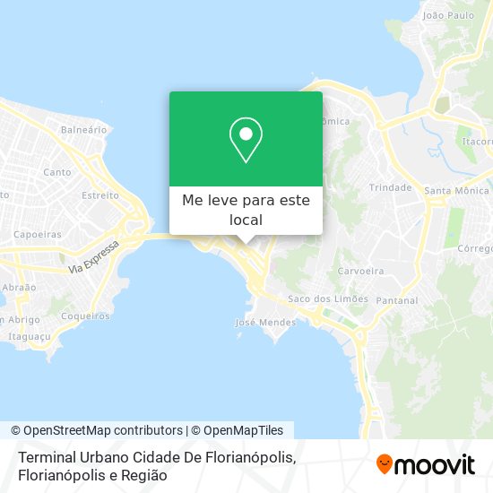 Terminal Urbano Cidade De Florianópolis mapa