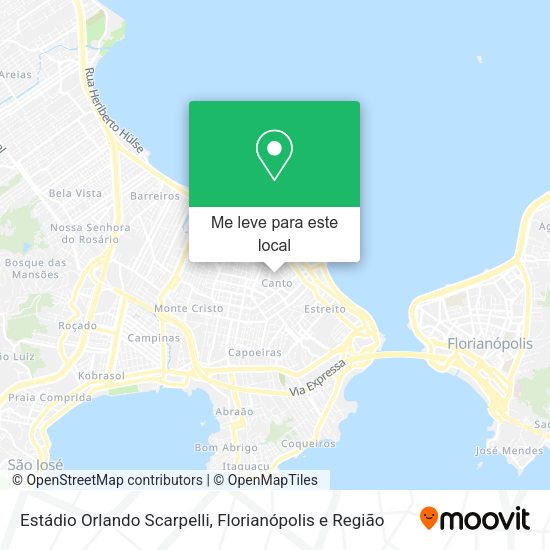Estádio Orlando Scarpelli mapa
