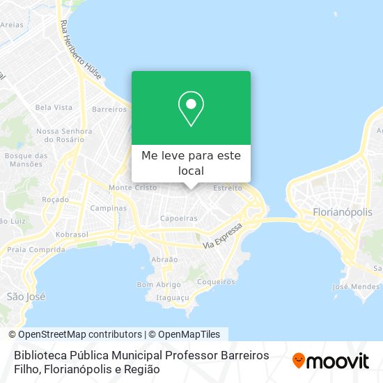 Biblioteca Pública Municipal Professor Barreiros Filho mapa