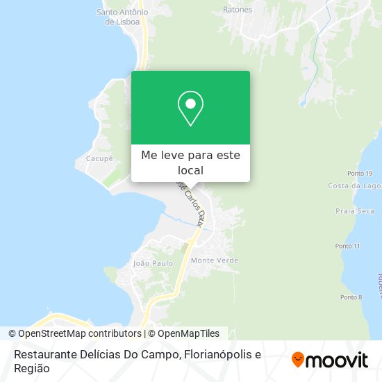 Restaurante Delícias Do Campo mapa