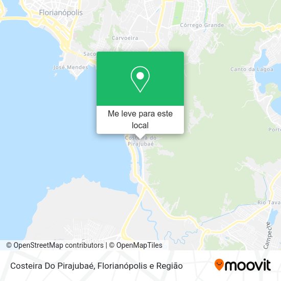 Costeira Do Pirajubaé mapa
