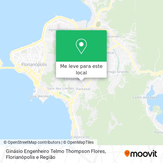 Ginásio Engenheiro Telmo Thompson Flores mapa