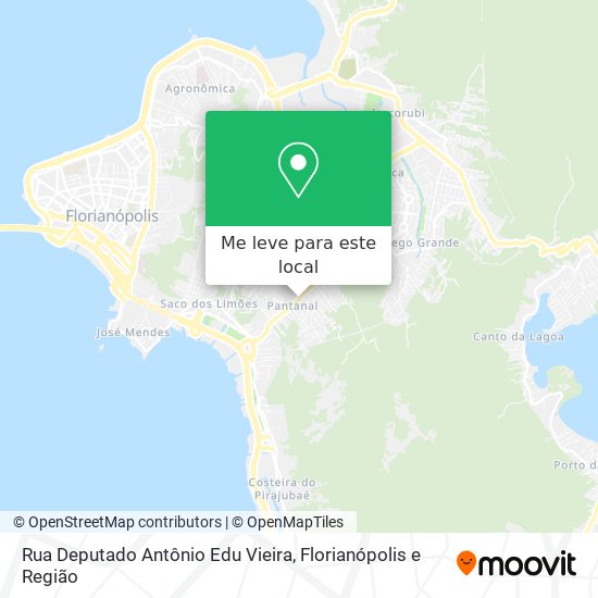 Rua Deputado Antônio Edu Vieira mapa