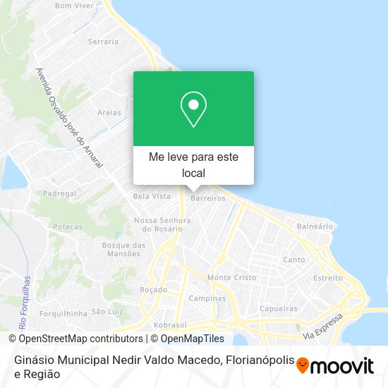 Ginásio Municipal Nedir Valdo Macedo mapa