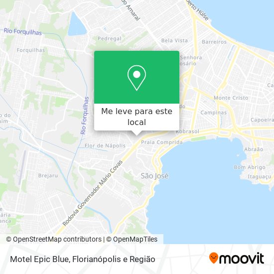 Motel Epic Blue mapa