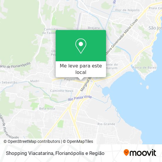 Shopping Viacatarina mapa
